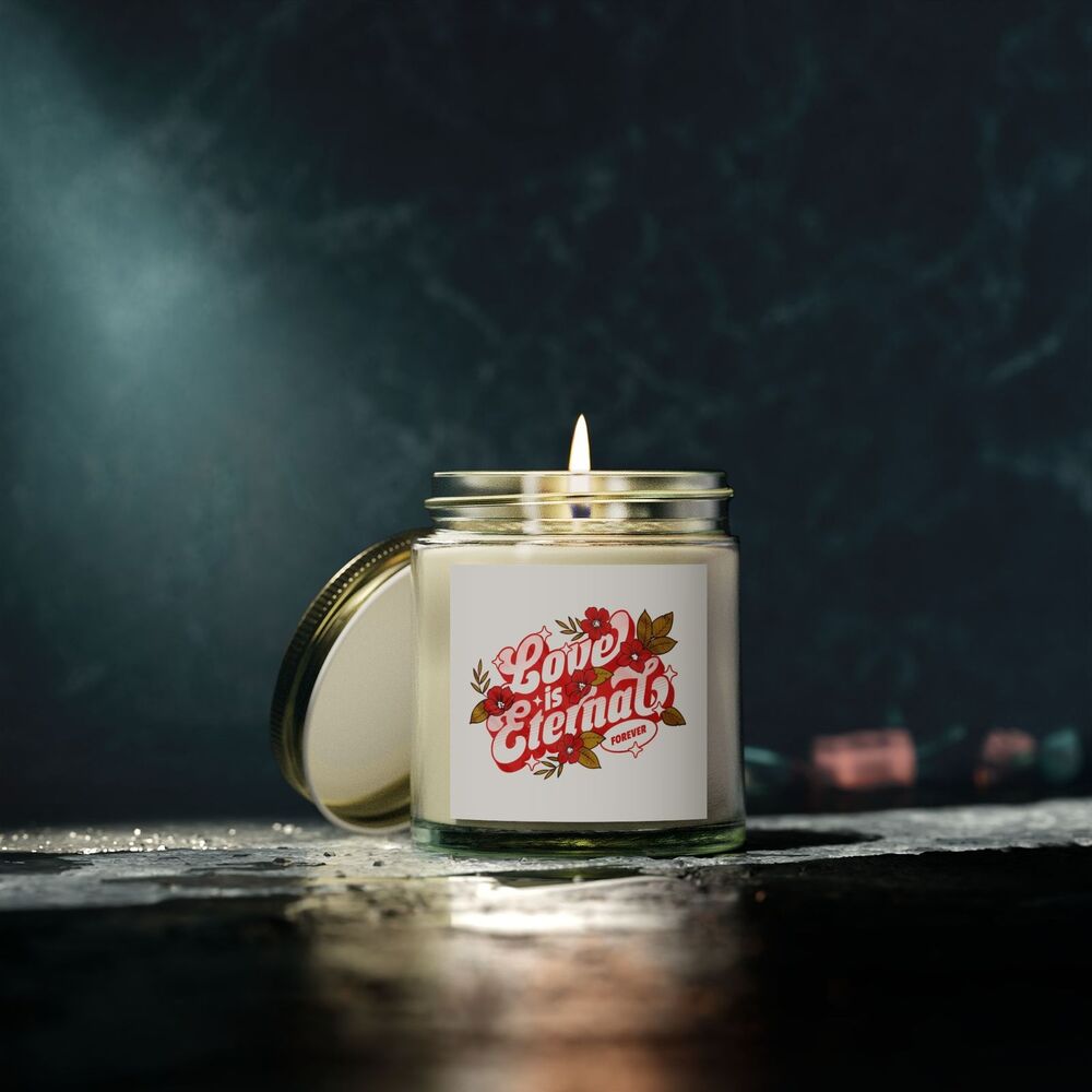 Love is Eternal Scented Candle, Romantic Gift, Home Decor, Relaxation, Wedding